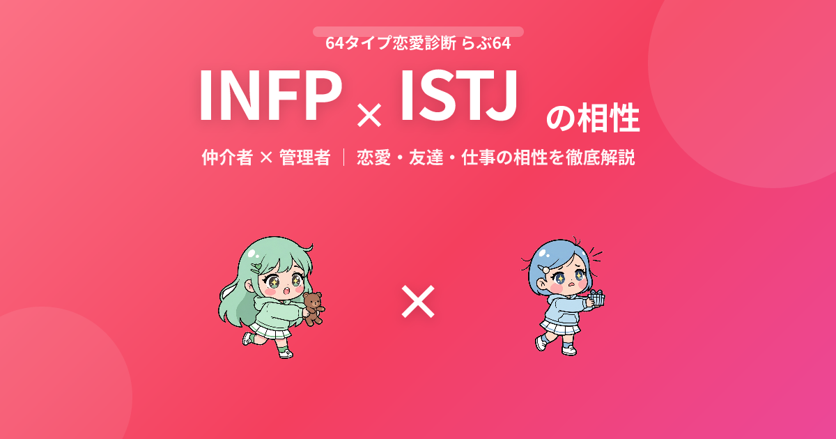 INFP × ISTJ の相性【恋愛・友達・仕事】