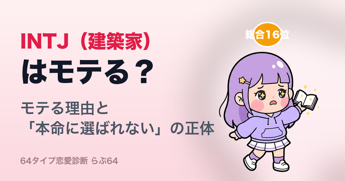 INTJ(建築家)はモテる?