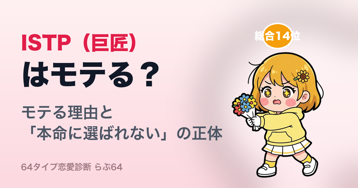 ISTP(巨匠)はモテる?